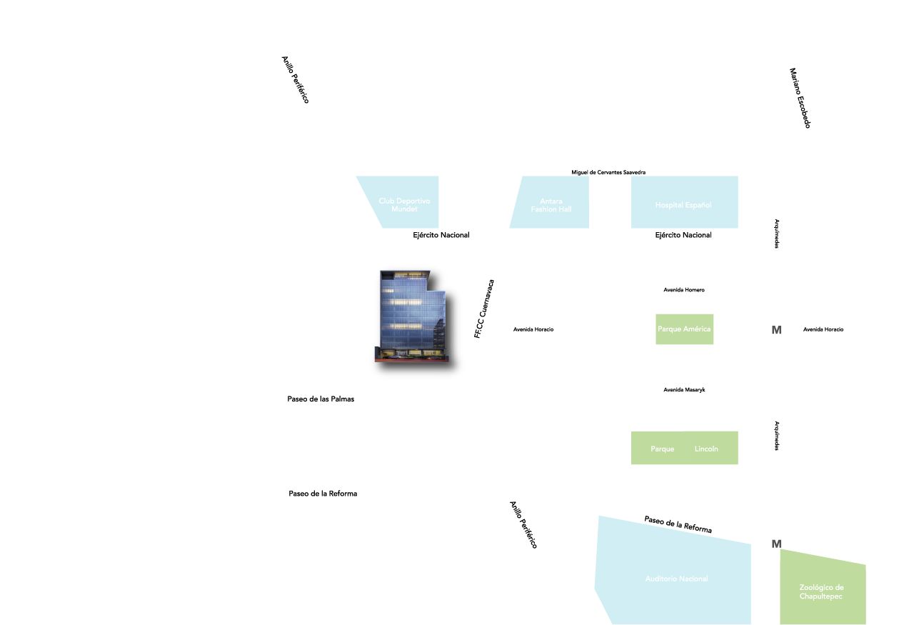 Perif&eacute;rico Blvd. Manuel &Aacute;vila Camacho No. 175
						        Polanco I Secci&oacute;n<br>
						        M&eacute;xico D.F., CP. 11510